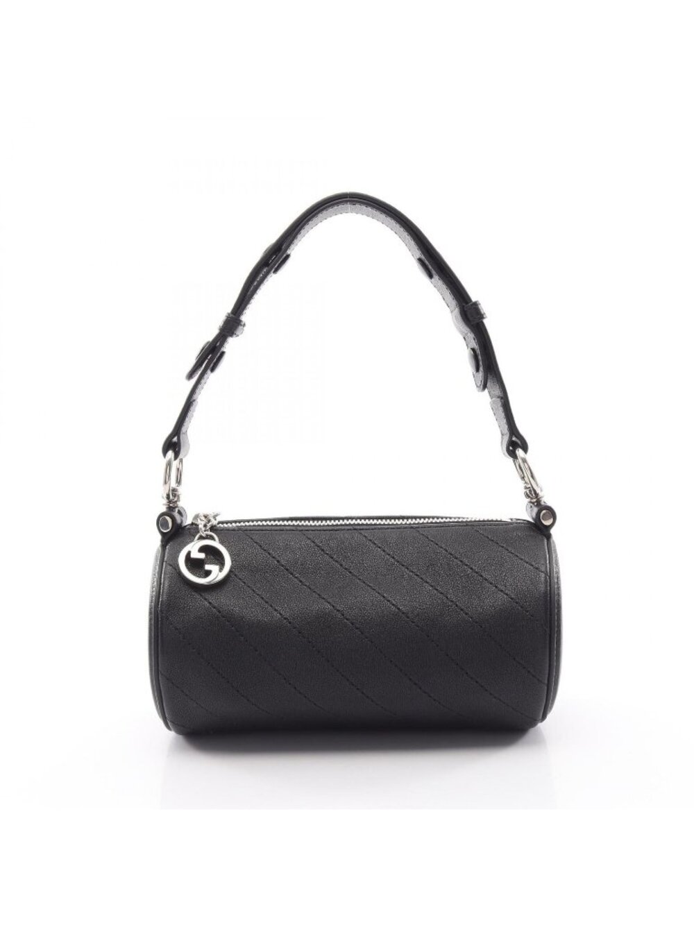 Gucci Shoulder Bag Blondie Black Leather Di Mini - Picture 1 of 9